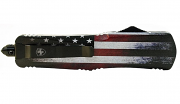 Templar Knife Gen II OTF US Flag, Large - Black Dagger Serrated Templar Knife Gen II OTF US Flag, Large - Black Dagger Serrated